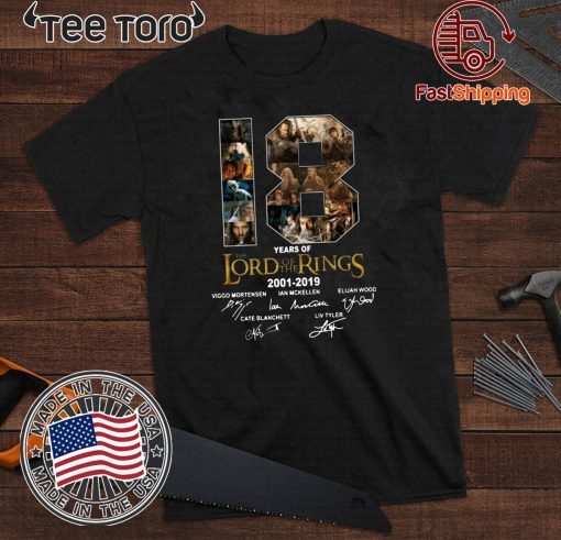 The Lord Of The Rings 18 Years Anniversary Offcial T-Shirt