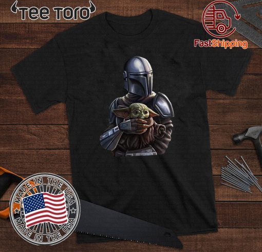 The Mandalorian Bounty Hunter Hug Baby Groot Original T-Shirt