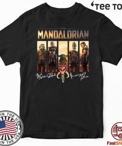The Mandalorian Characters Signatures Offcial T-Shirt