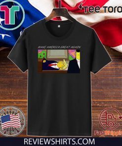 Trump 2020 Simpsons Make Flag US Great Again T-Shirt