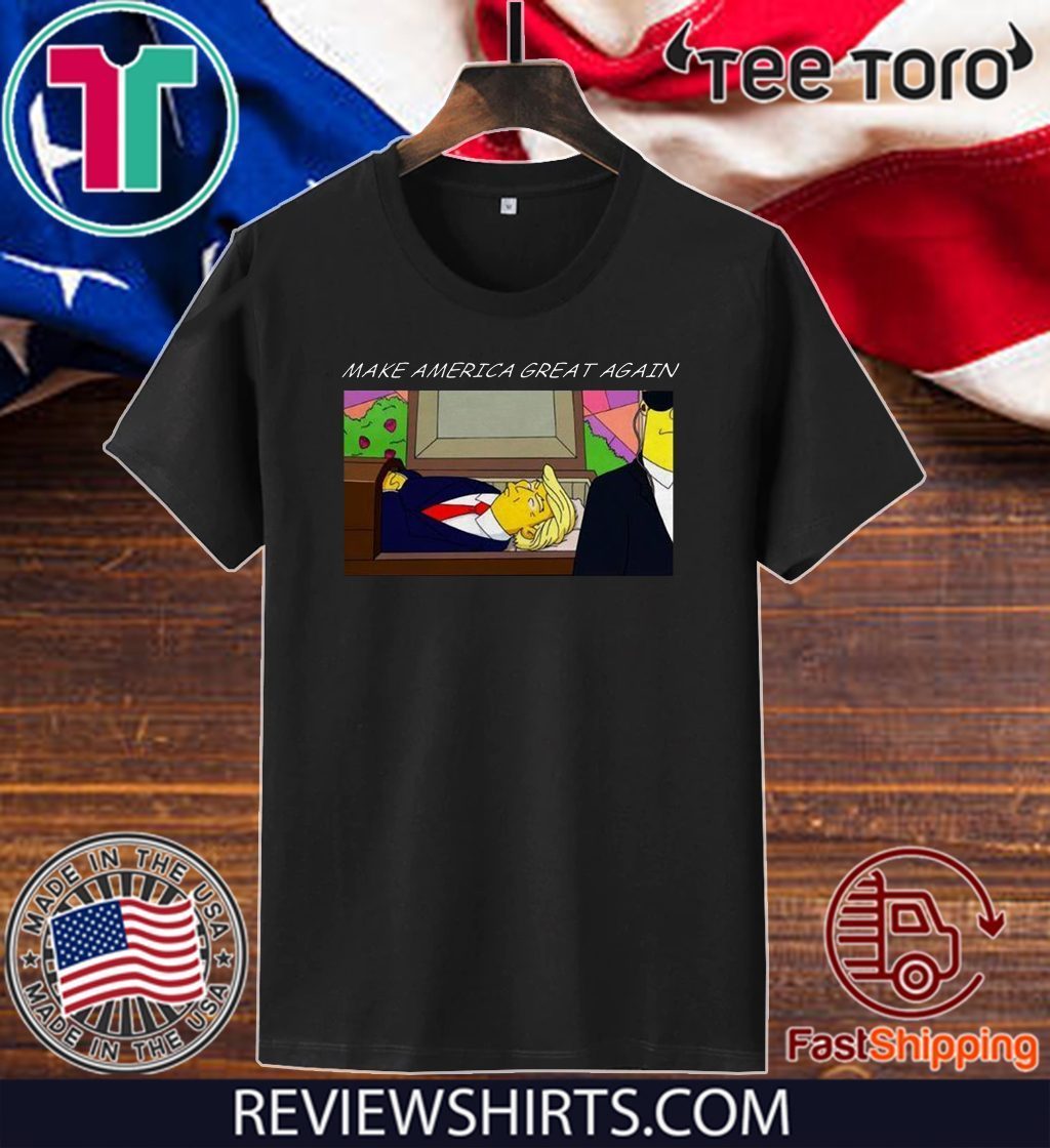 Trump 2020 Simpsons Make Flag US Great Again T-Shirt