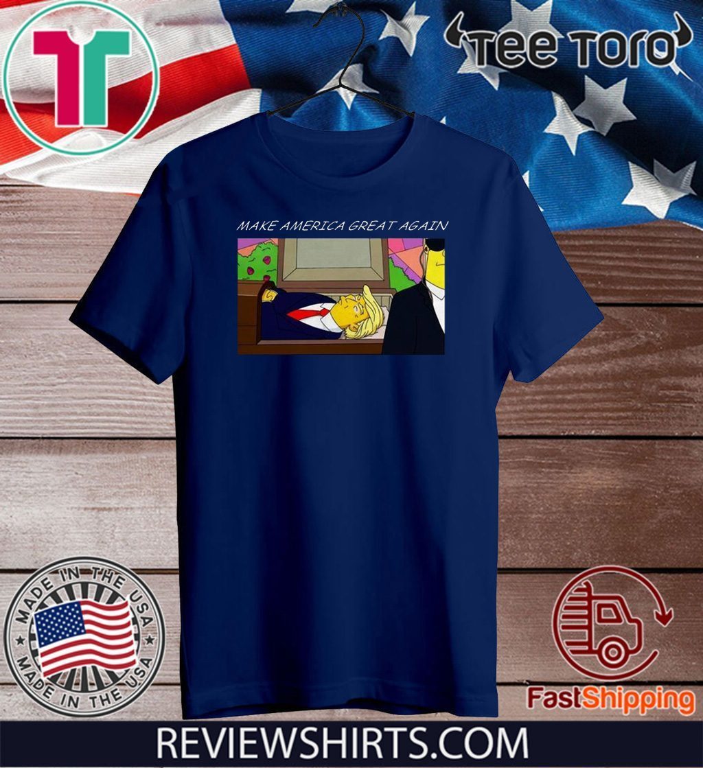 Trump 2020 Simpsons Make Flag US Great Again T-Shirt