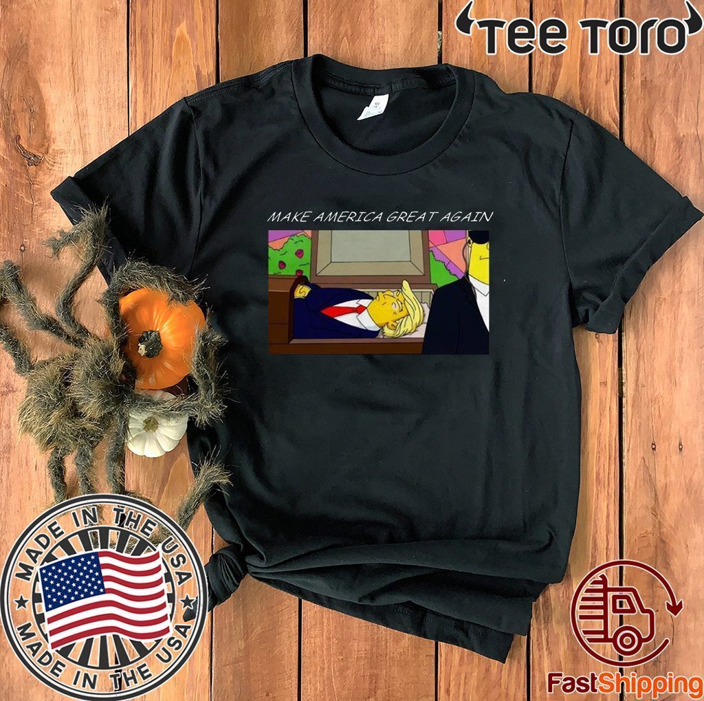 Trump 2020 Simpsons Make Flag US Great Again T-Shirt