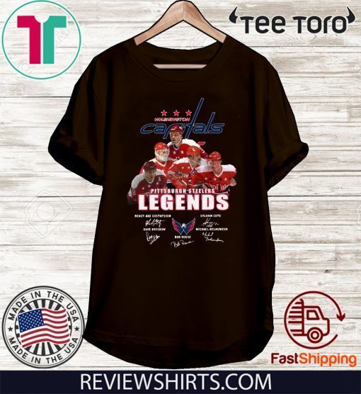 Washington Capitals Pittsburgh Steelers Legends Players T Shirt