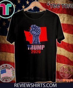 Washington For President Donald Trump 2020 Election Flag US T-Shirt