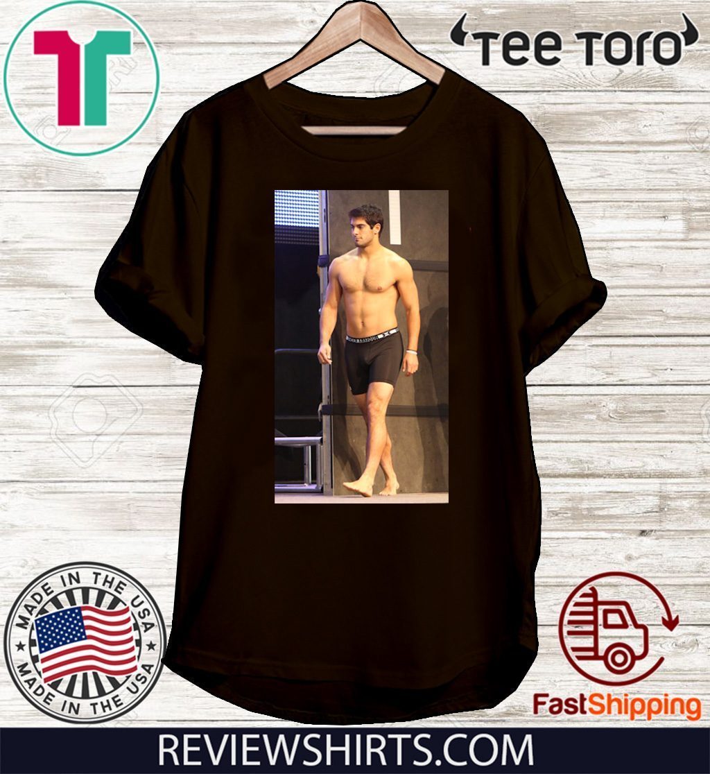 49ERS GEORGE KITTLE JIMMY G SHIRTLESS 2020 T-SHIRT