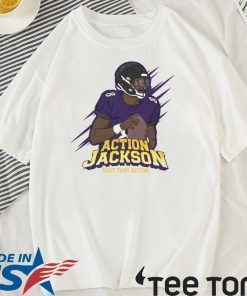 ACTION JACKSON BOUT THAT ACTION LAMAR JACKSON T-SHIRT