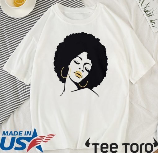 Afro Diva Black Girl Magic Lips Natural Melanin Original T-Shirt