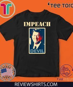 Anti-Reagan Retro Throwback Impeach Reagan Devil Shirt T-Shirt