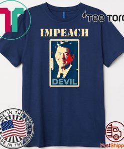 Anti-Reagan Retro Throwback Impeach Reagan Devil Shirt T-Shirt