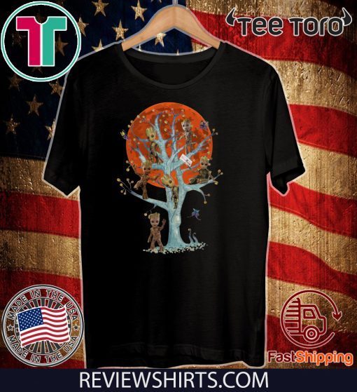 Baby Groots On Tree Official T-Shirt