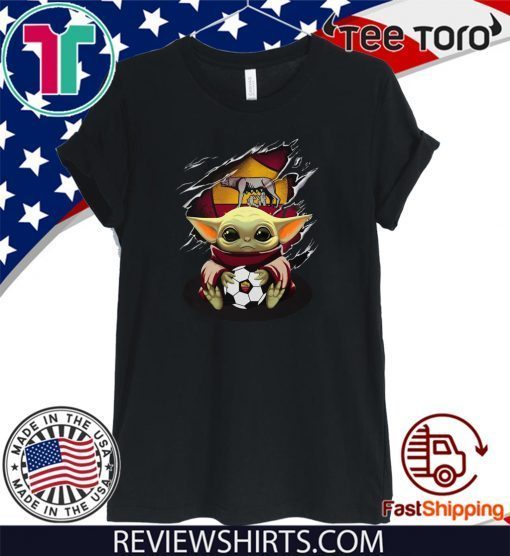 Baby Yoda Blood Inside As Roma Offcial T-Shirt