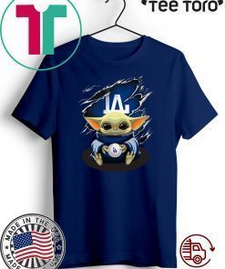 Baby Yoda Blood Inside Los Angeles Dodgers Limited Edition T-Shirt