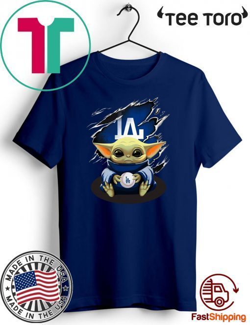 Baby Yoda Blood Inside Los Angeles Dodgers Limited Edition T-Shirt