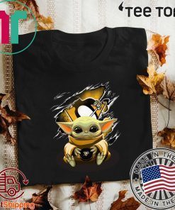 Baby Yoda Blood Inside Pittsburgh Penguins 2020 T-Shirt