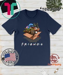 Baby Yoda Gizmo Groot Stitch And Toothless Friends Original T-Shirt