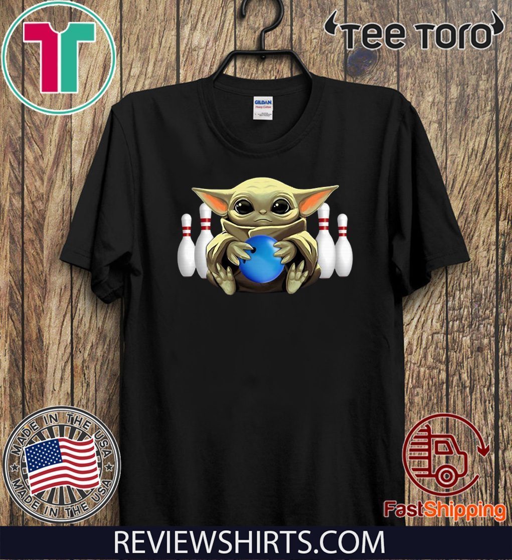 Baby Yoda Hug Bowling Original T-Shirt