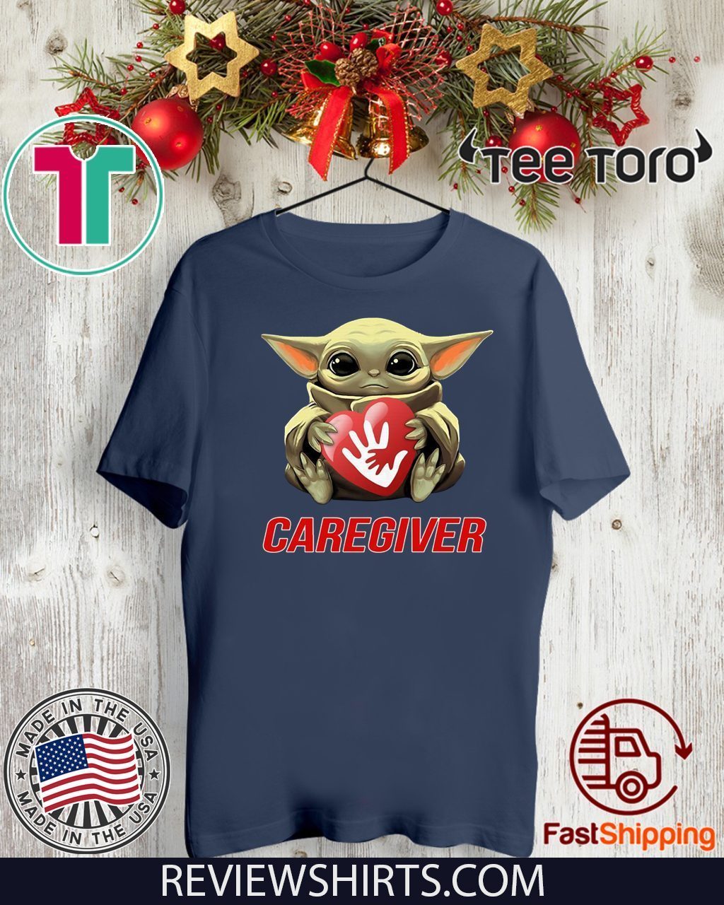 Baby Yoda Hug Caregiver Tee Shirt