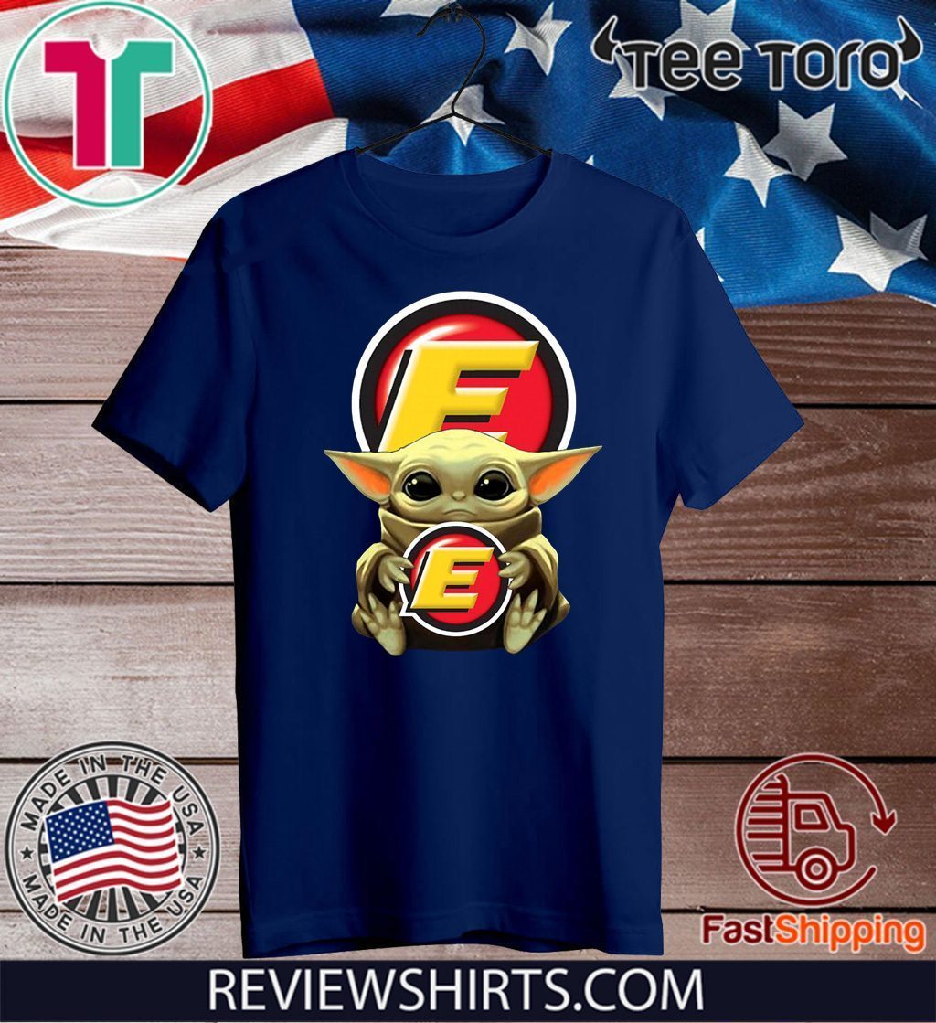 Baby Yoda Hug Estes Express Lines Official T-Shirt