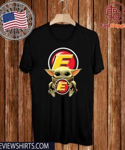 Baby Yoda Hug Estes Express Lines Official T-Shirt