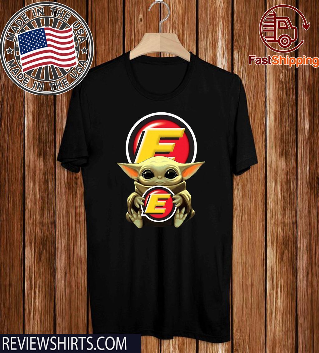 Baby Yoda Hug Estes Express Lines Official T-Shirt