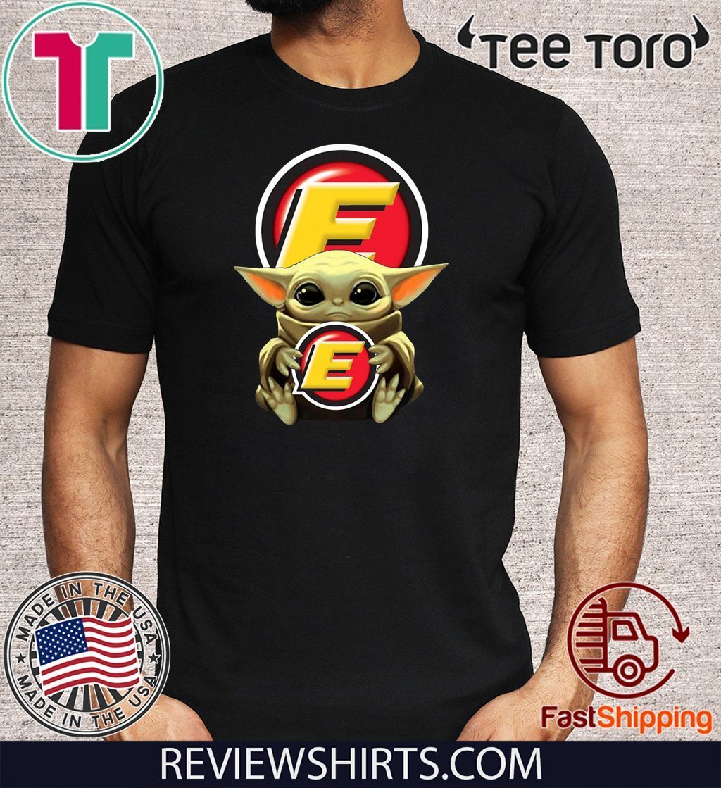 Baby Yoda Hug Estes Express Lines Official T-Shirt