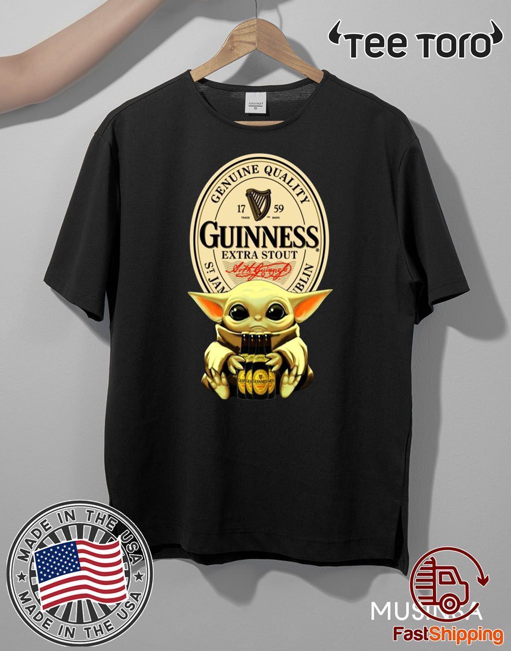 Baby Yoda Hug Guinness Special Export Beer 2020 T-Shirt