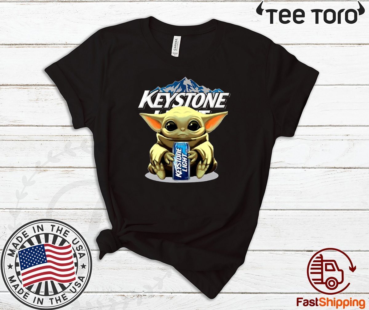 Baby Yoda Hug Keystone Light Original T-Shirt