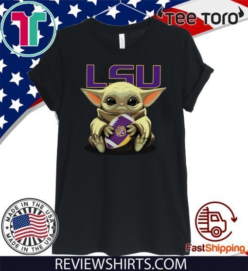 Baby Yoda Hug Lsu Tigers 2020 T-Shirt