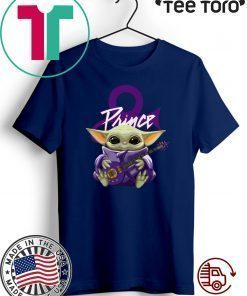 Baby Yoda Hug Prince Guitar For T-Shirt
