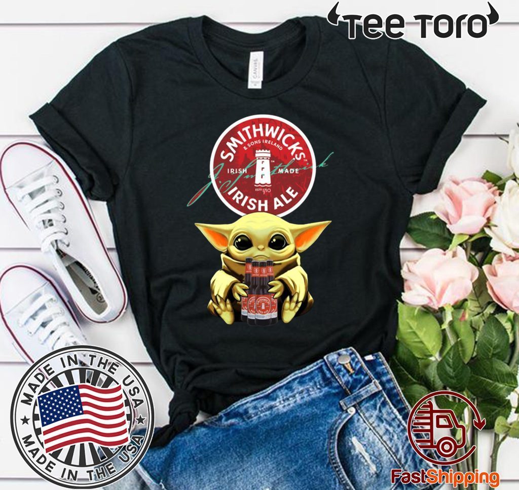 Baby Yoda Hug Smithwick’s Irish Red Beer 2020 T-Shirt - ReviewsTees Store