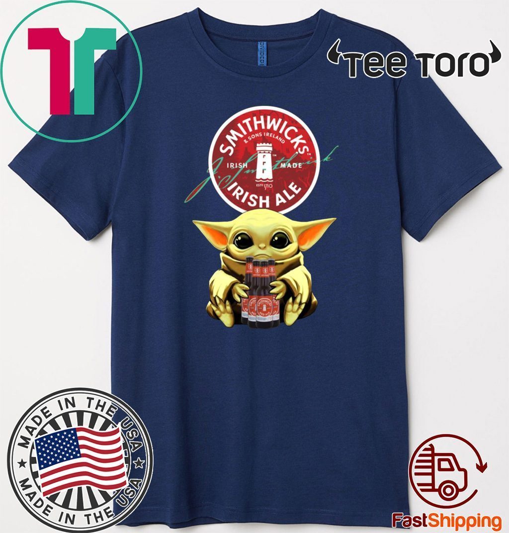 Baby Yoda Hug Smithwick’s Irish Red Beer 2020 T-Shirt