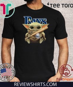 Baby Yoda Hug Tampa Bay Rays Limited Edition T-Shirt