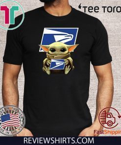 Baby Yoda Hug United States Postal Service For T-Shirt