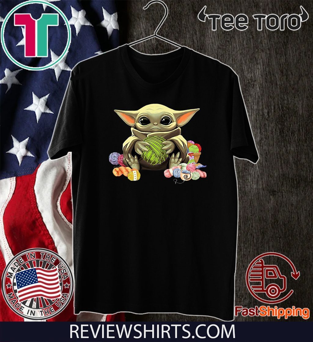 Baby Yoda Hug Wool Rolls Shirt T-Shirt