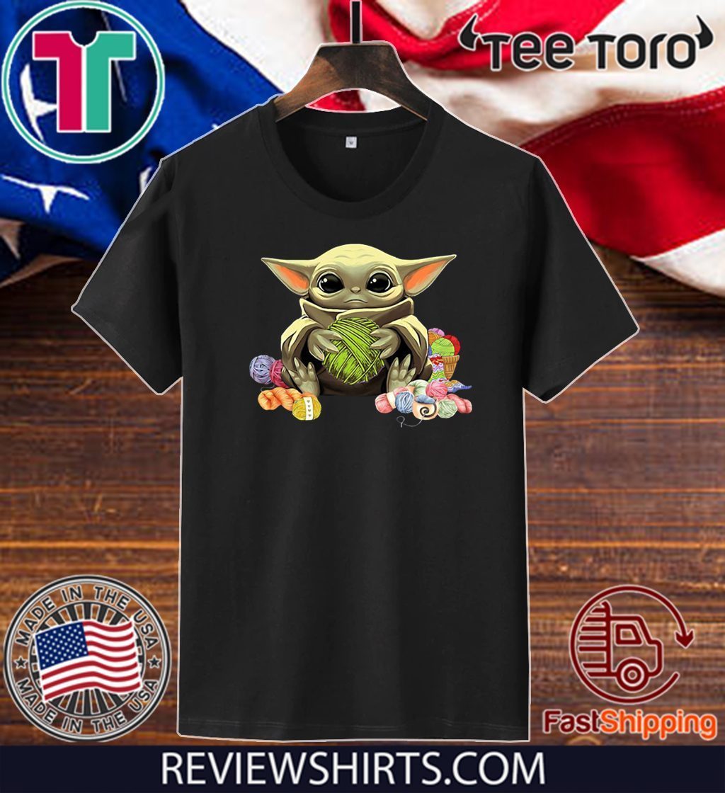 Baby Yoda Hug Wool Rolls Shirt T-Shirt