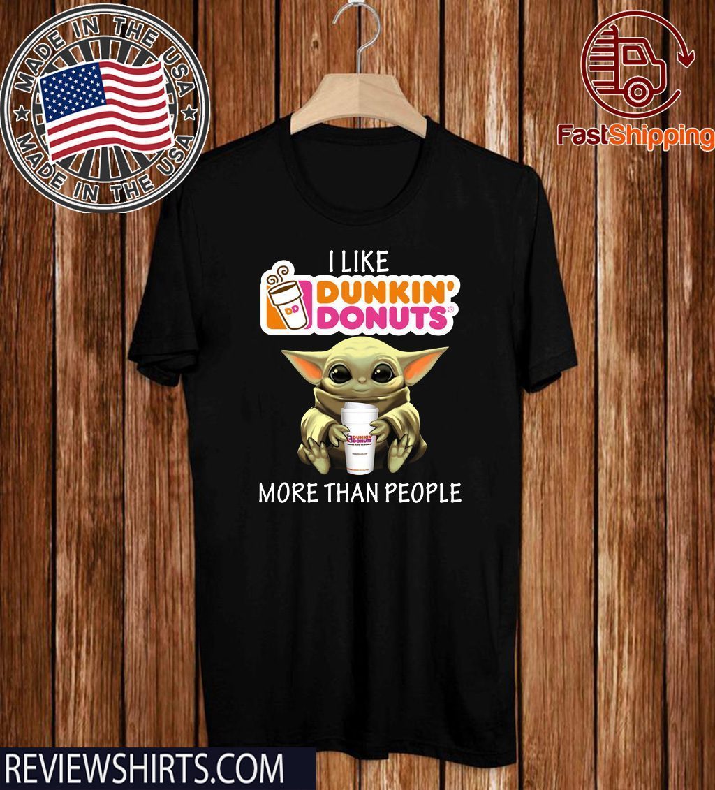 dunkin donuts yoda shirt