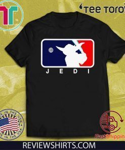 Baby Yoda Jedi MLB Logo Official T-Shirt