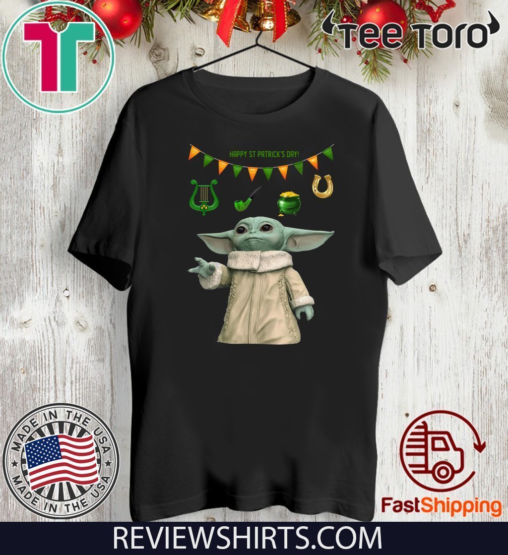 Baby Yoda St Patrick’s Day For T-Shirt