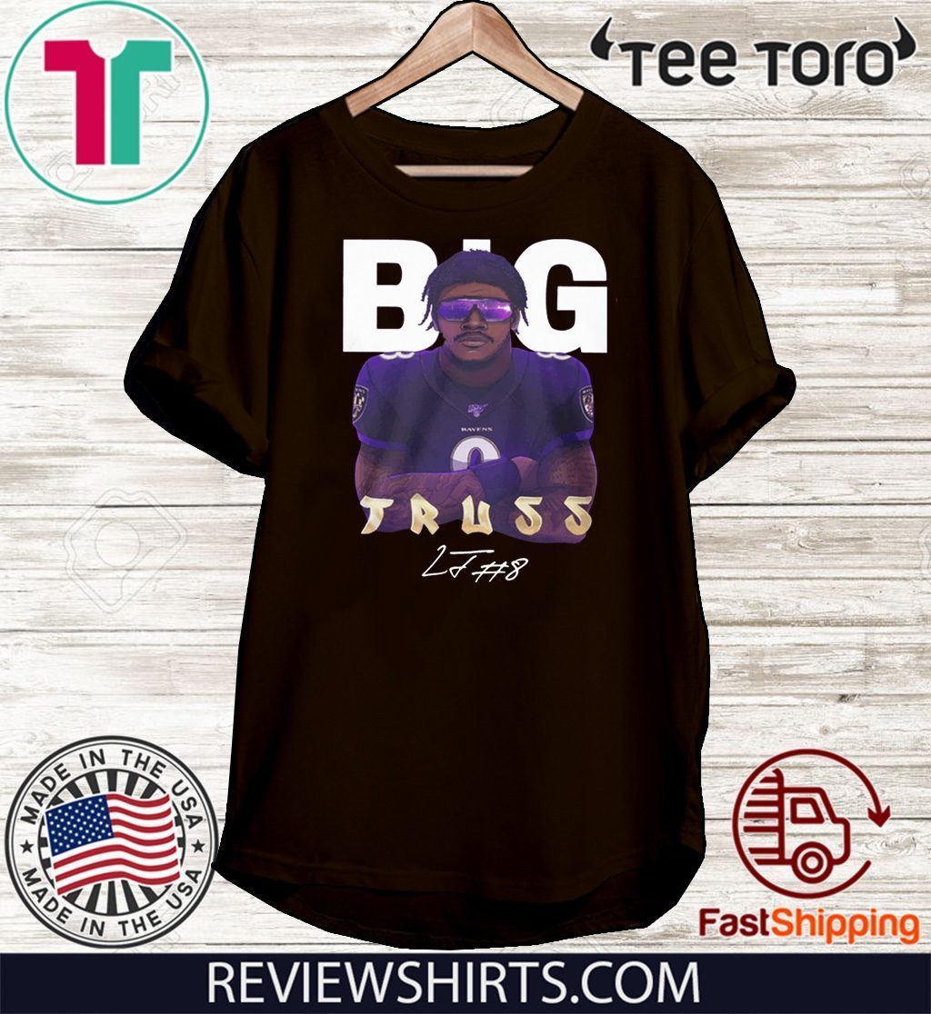 Big Truss Lamar Jackson Baltimore Ravens Shirt - High-Quality Printed Brand