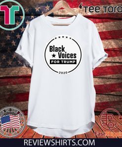 Black Voices for Donald Trump Buttons 2020 T-Shirt