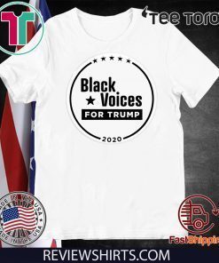 Black Voices for Donald Trump Buttons 2020 T-Shirt