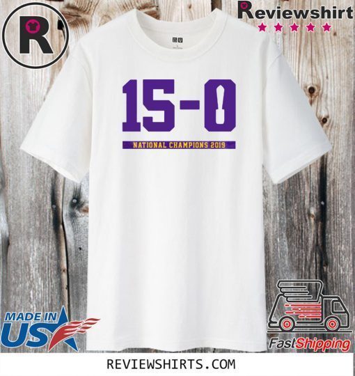 Official 15-0 National Champions 2019-2020 T-Shirt