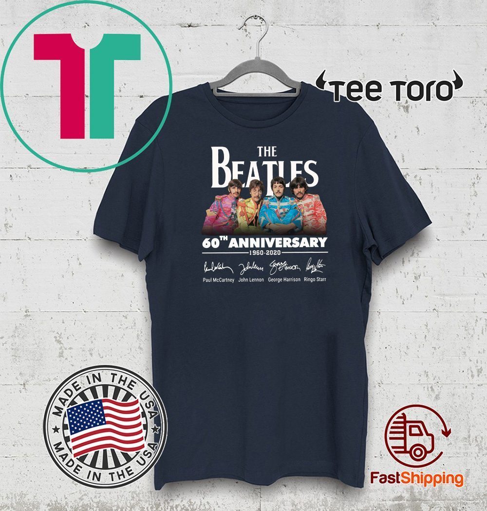 beatles 60th anniversary t shirts