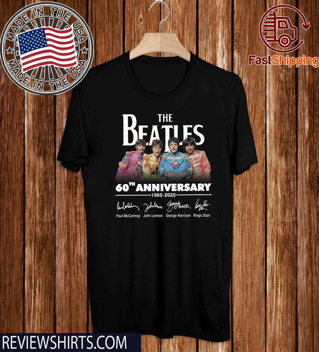 beatles 60th anniversary t shirts