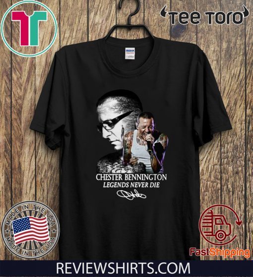 Chester Bennington Legends Never Die Signatures Limited Edition T-Shirt