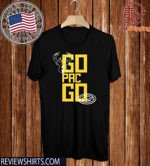 Go Pack Go Shirt - Milwaukee Bucks And Green Bay Packers T-Shirt