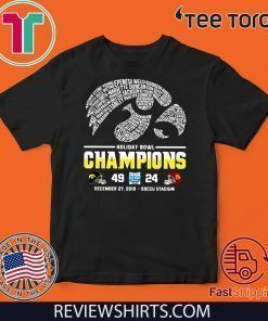 Iowa Athletics Holiday Bowl Champions 2020 T-Shirt