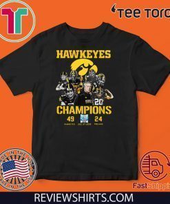 Iowa Hawkeyes Players Champions 2020 T-Shirt