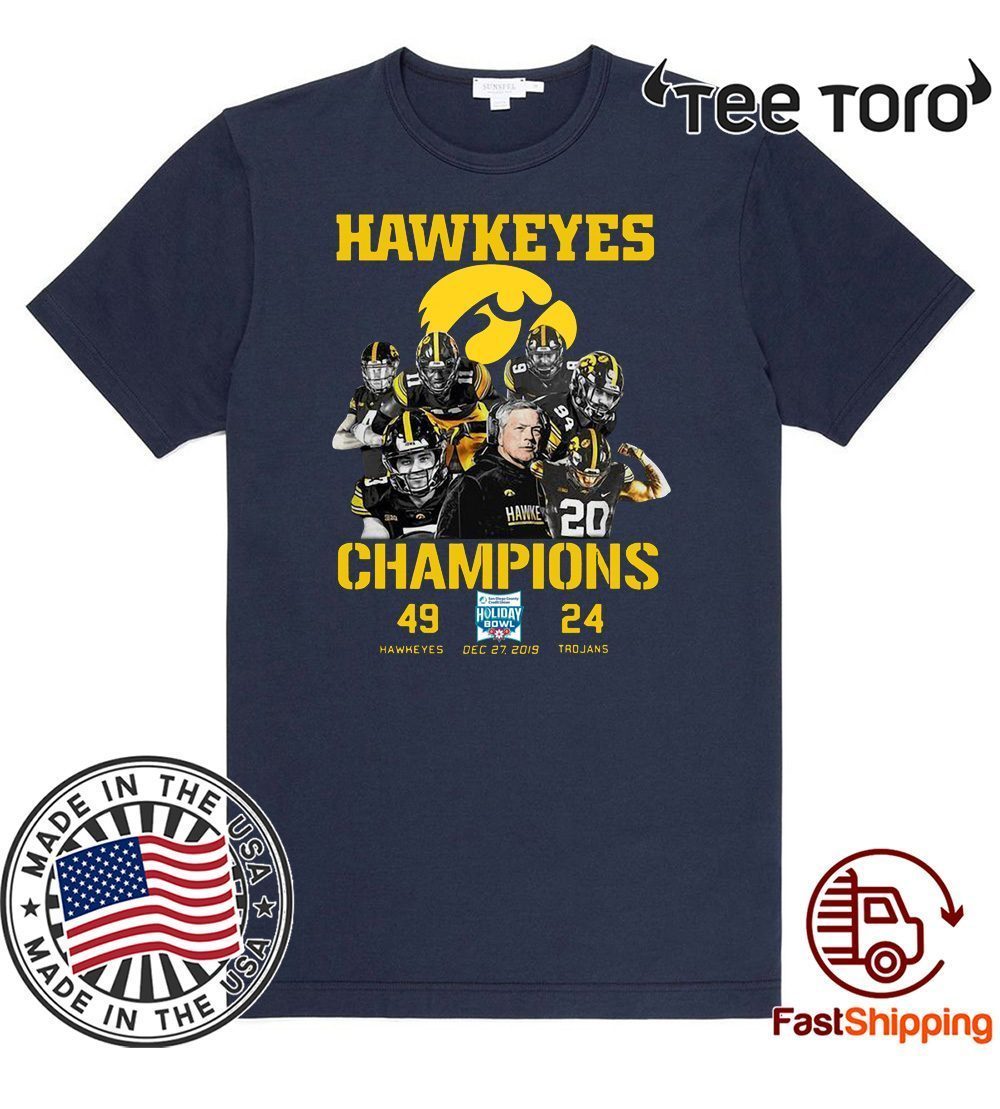 Iowa Hawkeyes Players Champions 2020 T-Shirt - ReviewsTees